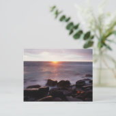 カリフォルニア、サンディエゴ、サンセットクリフ、サンセット2 ポストカード (スタンド正面)