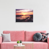 カリフォルニア、サンディエゴ、サンセットクリフ、サンセット3 キャンバスプリント (インサイチュ (リビング))