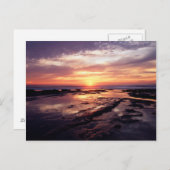 カリフォルニア、サンディエゴ、サンセットクリフ、サンセット3 ポストカード (正面/裏面)