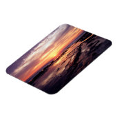 カリフォルニア、サンディエゴ、サンセットクリフ、サンセット3 マグネット (左側)