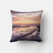 カリフォルニア、サンディエゴ、サンセット崖、サンセット1 クッション (裏面)