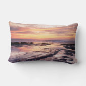 カリフォルニア、サンディエゴ、サンセット崖、サンセット1 ランバークッション (裏面)