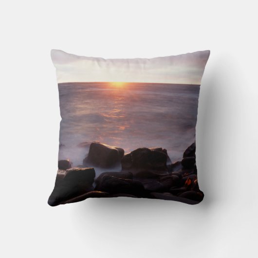 カリフォルニア、サンディエゴ、サンセット崖、サンセット2 クッション (裏面)