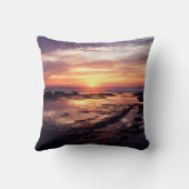 カリフォルニア、サンディエゴ、サンセット崖、サンセット3 クッション (裏面)