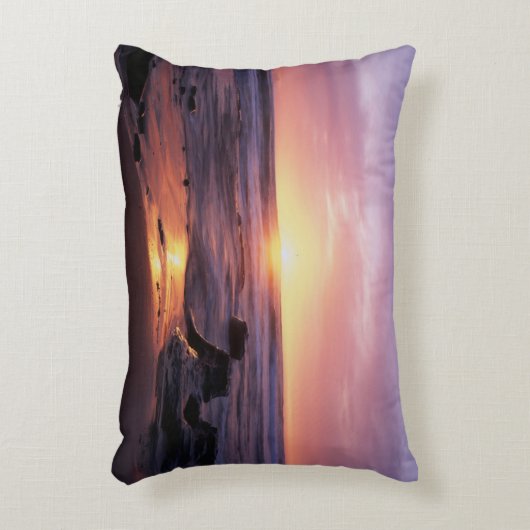 カリフォルニア、サンディエゴ、サンセット崖、サンセット4 アクセントクッション (正面(垂直))