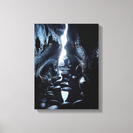 カリフォルニア、サンディエゴ、ラジョッラ、ラジョッラケーブス キャンバスプリント (正面)