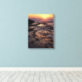 カリフォルニア、サンディエゴ、ラジョラ、サンセット キャンバスプリント (インサイチュ (ウッドフロア))