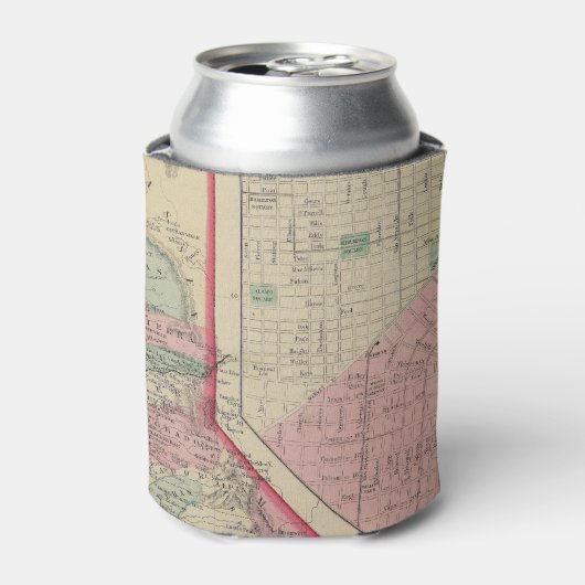カリフォルニア、サンフランシスコ地図(Mitchell) 缶クーラー (缶正面)