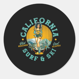 カリフォルニア サーフ&スキー 熱いビーチ、涼しい斜面。 ラウンドシール