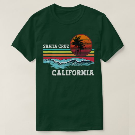 カリフォルニア・シティサンタクルーズ70年代80年代 Tシャツ (デザイン正面)
