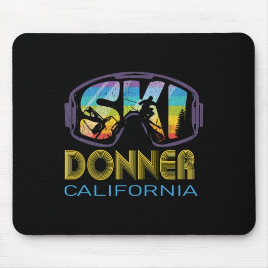 カリフォルニア スキー旅行 ドナー マウスパッド (正面)