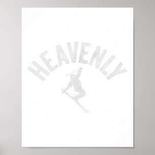 カリフォルニア スキー ヴィンテージ スキー Heavenly カリフォルニア スキーヤー ポスター
