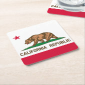 カリフォルニア スクエアペーパーコースター (アングル)