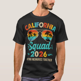 カリフォルニア スクワッド 2026 バケーション フレンズ ファミリー Tシャツ