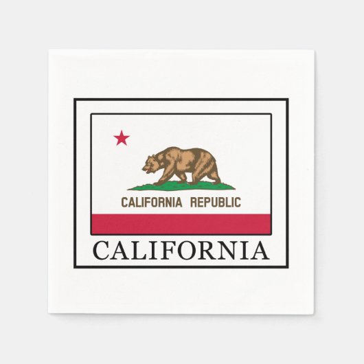 カリフォルニア スタンダードカクテルナプキン (正面)