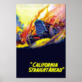 カリフォルニア・ストレート・アヘッド 1925年 古典映画 ポスター