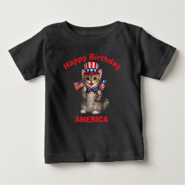 カリフォルニア スパングルド (1k) 愛国的な子供用Tシャツ ベビーTシャツ