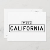 カリフォルニア・セントサンフランシスコ通り標識 ポストカード (正面/裏面)