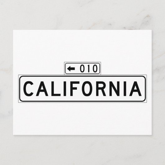 カリフォルニア・セントサンフランシスコ通り標識 ポストカード (正面)
