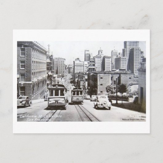 カリフォルニア・セント、サンフランシスコ、カリフォルニア・ヴィンテージ ポストカード (正面)