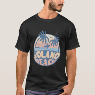 カリフォルニア ソラノ ビーチ サーフィン 夏のバケーション Tシャツ