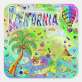カリフォルニア タイムレス メロディ ステッカー (正面)