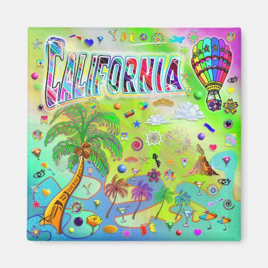 カリフォルニア タイムレス メロディ マグネット (正面)