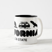 カリフォルニア ツートーンマグカップ (正面右)