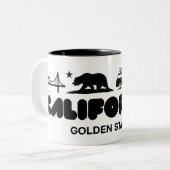 カリフォルニア ツートーンマグカップ (正面左)
