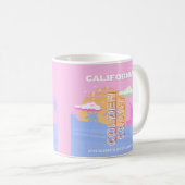 カリフォルニア、トラベルアート名門私立校風の、 コーヒーマグカップ (正面右)