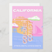 カリフォルニア、トラベルアート名門私立校風の、 シーズンカード (正面/裏面)