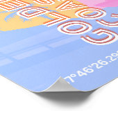 カリフォルニア、トラベルアート名門私立校風の、 ポスター (角)