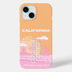 カリフォルニア、トラベル名門私立校風のアート名門私立校風の、旅行 iPhone 15ケース