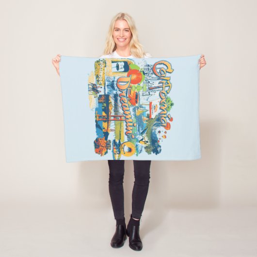 カリフォルニア・ドリーミング フリースブランケット (インサイチュ)