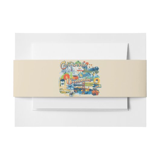 カリフォルニア・ドリーミング 招待状ベリーバンド (正面例)