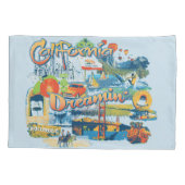 カリフォルニア・ドリーミング 枕カバー (裏面-左)