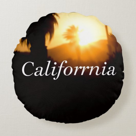 カリフォルニア ドリーミン ラウンドクッション (正面)
