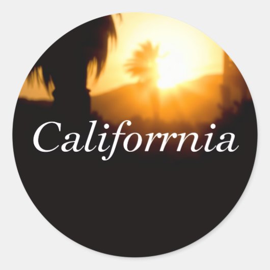 カリフォルニア ドリーミン ラウンドシール (正面)