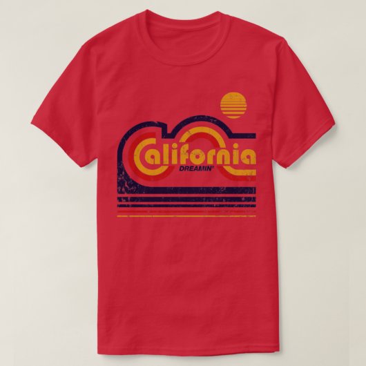 カリフォルニア・ドリーミン Tシャツ (デザイン正面)