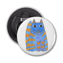 カリフォルニア·ドレアミンの青/金ゴールド猫 栓抜き