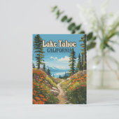 カリフォルニア ネバダ州 レイクタホ レトロ トラベルカード (スタンド正面)