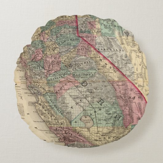 カリフォルニア、ネバダ2 ラウンドクッション (正面)