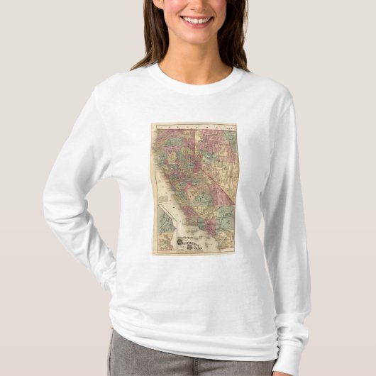 カリフォルニア、ネバダ Tシャツ (正面)