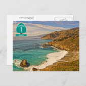 カリフォルニア・ハイウェイ1葉書 ポストカード (正面/裏面)