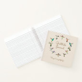 カリフォルニア・ハミングバード感謝ノート ノートブック (内部)