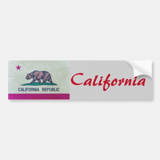 カリフォルニア バンパーステッカー (正面)