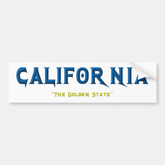 カリフォルニア バンパーステッカー (正面)