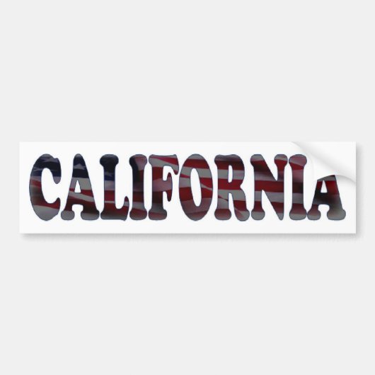 カリフォルニア バンパーステッカー (正面)