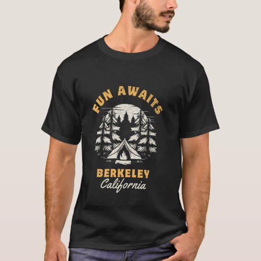カリフォルニア バーケリー バケーション 楽しい待機中 Tシャツ (正面)