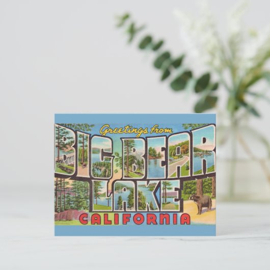 カリフォルニア ビッグベアレイク ポストカード (スタンド正面)